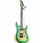Used Schecter Guitar Research Reaper 6 Green burst Solid Body Electric Guitar Green burst