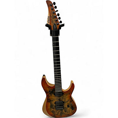 Used Schecter Guitar Research Reaper 6 Orange Burst Solid Body Electric Guitar