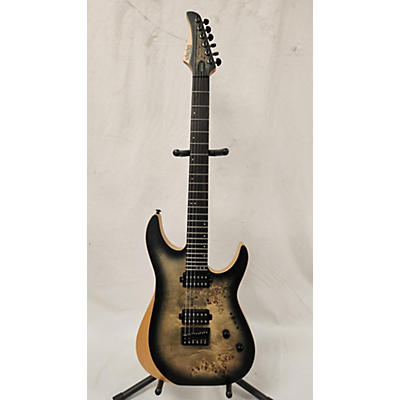 Schecter Guitar Research Used Schecter Guitar Research Reaper 6 Satin Charcoal Burst Solid Body Electric Guitar