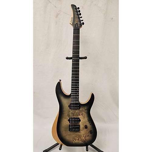 Schecter Guitar Research Used Schecter Guitar Research Reaper 6 Satin Charcoal Burst Solid Body Electric Guitar Satin Charcoal Burst