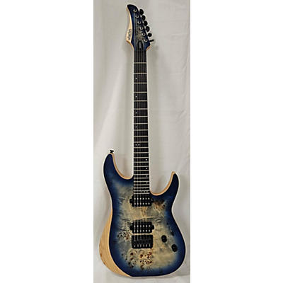 Schecter Guitar Research Used Schecter Guitar Research Reaper 6 Sky Burst Solid Body Electric Guitar