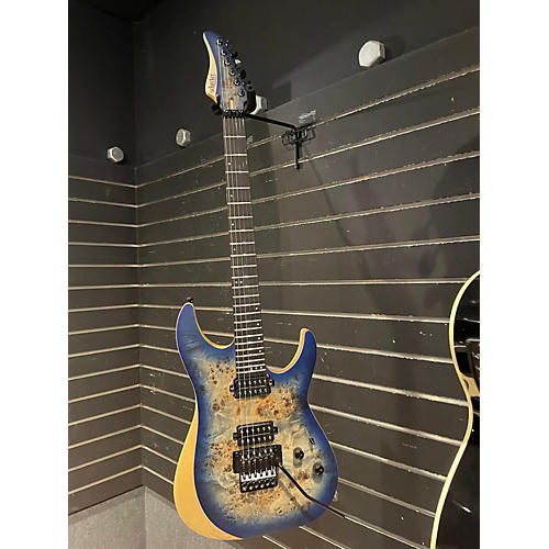 Schecter Guitar Research Used Schecter Guitar Research Reaper 6 Sky Burst Solid Body Electric Guitar sky burst