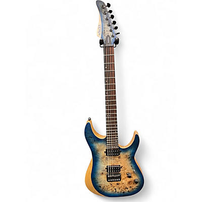 Used Schecter Guitar Research Reaper 6 Sky Burst Solid Body Electric Guitar