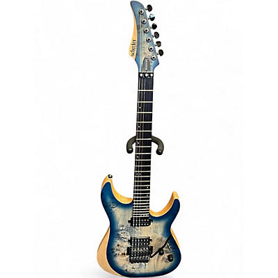 Used Schecter Guitar Research Reaper 6FR Blue Burst Solid Body Electric Guitar