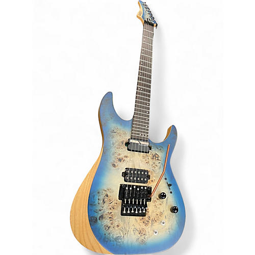 Used Schecter Guitar Research Reaper-6FR S Ocean Blue Burst Solid Body Electric Guitar Ocean Blue Burst