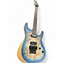 Used Schecter Guitar Research Reaper-6FR S Ocean Blue Burst Solid Body Electric Guitar Ocean Blue Burst