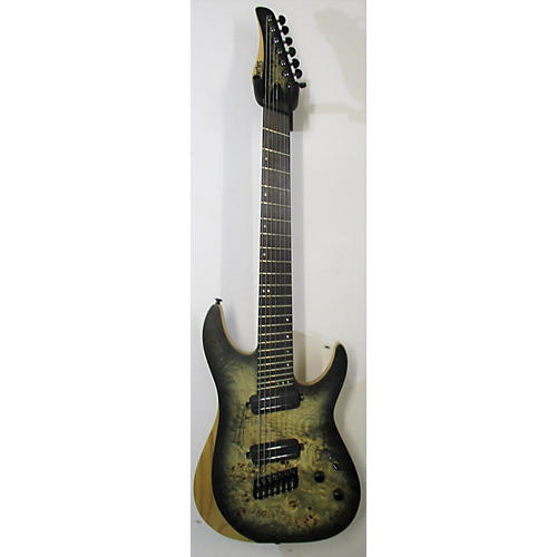 Schecter Guitar Research Used Schecter Guitar Research Reaper 7 Burl Solid Body Electric Guitar Burl