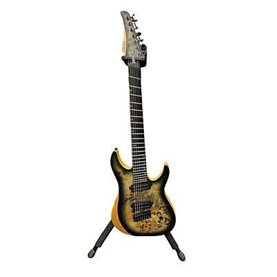 Schecter Guitar Research Used Schecter Guitar Research Reaper 7 Charcoal Solid Body Electric Guitar