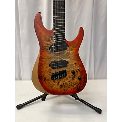 Schecter Guitar Research Used Schecter Guitar Research Reaper 7 Inferno Burst Solid Body Electric Guitar