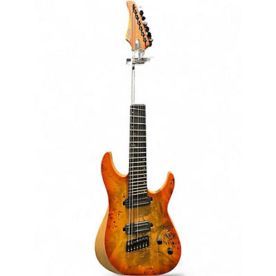 Used Schecter Guitar Research Reaper 7 Infernoburst Solid Body Electric Guitar