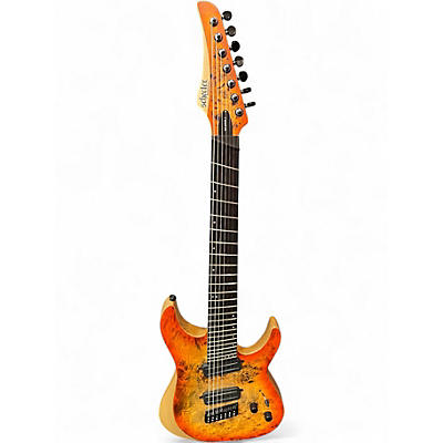 Used Schecter Guitar Research Reaper-7 Infernoburst Solid Body Electric Guitar