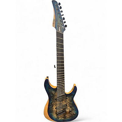 Used Schecter Guitar Research Reaper 7 MS Sky Burst Solid Body Electric Guitar