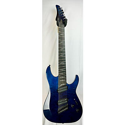 Schecter Guitar Research Used Schecter Guitar Research Reaper MS Elite 7 Deep Ocean Blue Solid Body Electric Guitar