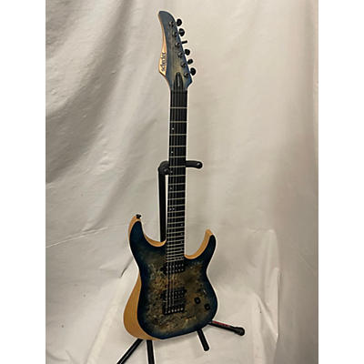 Schecter Guitar Research Used Schecter Guitar Research Reaper Sky Burst Solid Body Electric Guitar