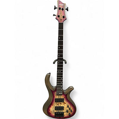 Used Schecter Guitar Research Riot 4 String BURST Electric Bass Guitar