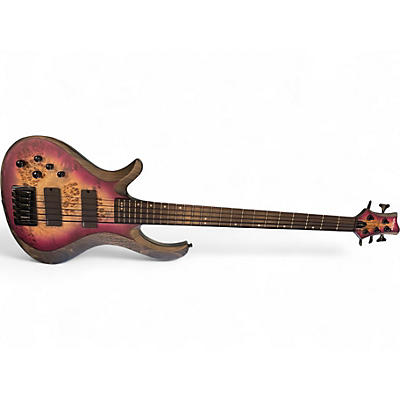 Used Schecter Guitar Research Riot 5  AURORA BURST Electric Bass Guitar