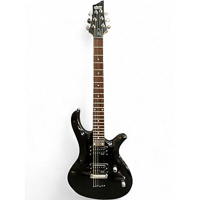 Used Schecter Guitar Research Riot 6 Black Solid Body Electric Guitar
