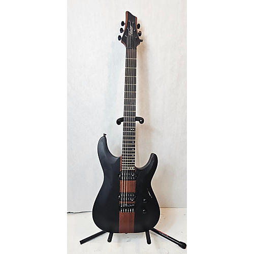 Schecter Guitar Research Used Schecter Guitar Research Rob Scallon Signature Satin Black Solid Body Electric Guitar Satin Black