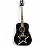 Used Schecter Guitar Research Robert Smith RS1000 Busker Gloss Black Acoustic Guitar Gloss Black