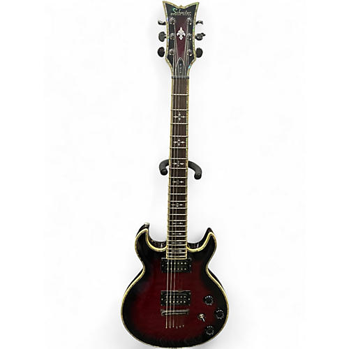 Used Schecter Guitar Research S-1 ELITE Black Cherry Solid Body Electric Guitar Black Cherry