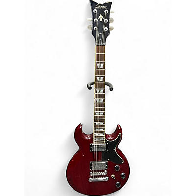 Used Schecter Guitar Research S-1 Red Solid Body Electric Guitar