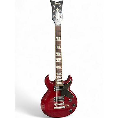 Used Schecter Guitar Research S1 DIAMOND SERIES CHERRY  Solid Body Electric Guitar