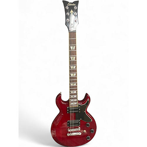 Used Schecter Guitar Research S1 DIAMOND SERIES CHERRY  Solid Body Electric Guitar CHERRY