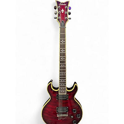 Used Schecter Guitar Research S1 ELITE CRIMSON Solid Body Electric Guitar