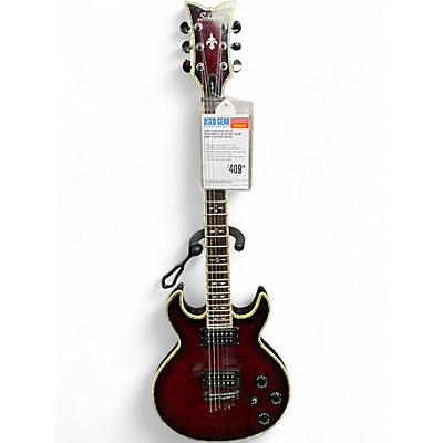 Used Schecter Guitar Research S1 ELITE Red Solid Body Electric Guitar