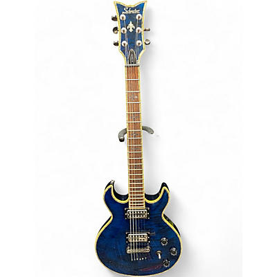 Used Schecter Guitar Research S1 Elite Blue Solid Body Electric Guitar