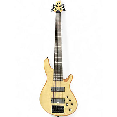 Used Schecter Guitar Research SC-6 NATURAL SATIN Electric Bass Guitar