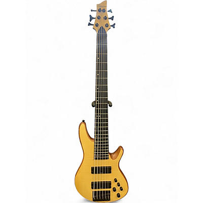 Used Schecter Guitar Research SC-6 NATURAL SATIN Electric Bass Guitar