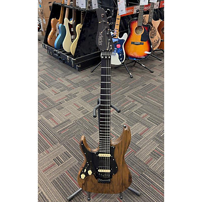 Schecter Guitar Research Used Schecter Guitar Research SCSS Exotic Left Handed Black Limba Electric Guitar