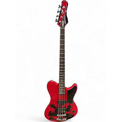 Used Schecter Guitar Research SIMON GALLUP ULTRA SPITFIRE Red Electric Bass Guitar