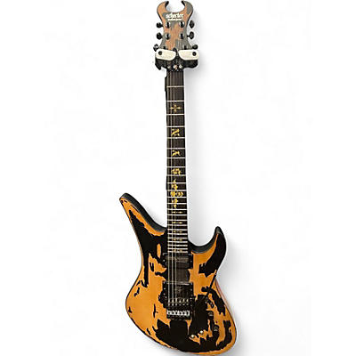 Used Schecter Guitar Research SINISTER CUSTOM S DISTRESSED SATIN BLACK Solid Body Electric Guitar