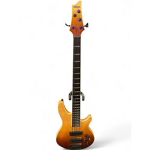 Used Schecter Guitar Research SLS ELITE 5 TRANS BURST Electric Bass Guitar TRANS BURST