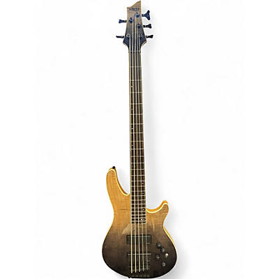 Used Schecter Guitar Research SLS ELITE V 5 string bass TRANS BLACK FADE Electric Bass Guitar