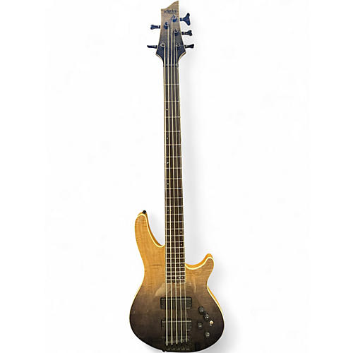 Used Schecter Guitar Research SLS ELITE V 5 string bass TRANS BLACK FADE Electric Bass Guitar TRANS BLACK FADE