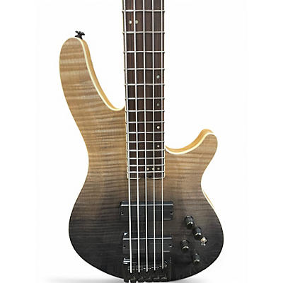 Used Schecter Guitar Research SLS Elite-5 Black Fade Burst Electric Bass Guitar