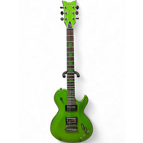 Used Schecter Guitar Research SOLO 6 KENNY HICKEY Slime Green Baritone Guitars Slime Green