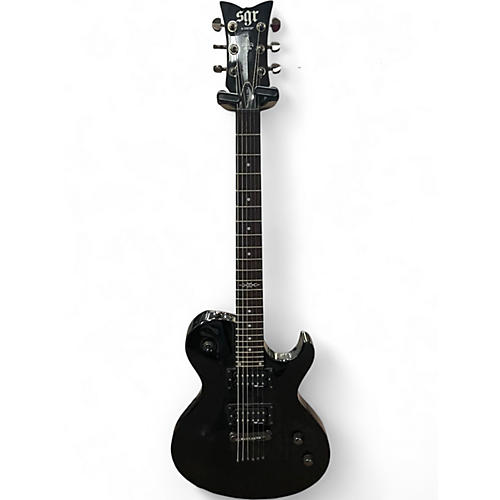 Used Schecter Guitar Research SOLO-6-SGR Black Solid Body Electric Guitar Black