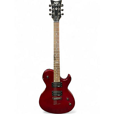 Used Schecter Guitar Research SOLO-6 SGR Red Solid Body Electric Guitar