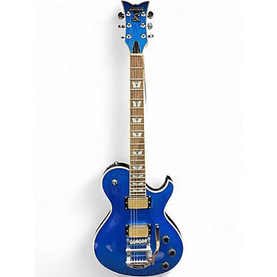 Used Schecter Guitar Research SOLO 6B BLUE SPARKLE Solid Body Electric Guitar