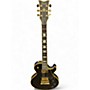 Used Schecter Guitar Research SOLO II CUSTOM Black and Gold Solid Body Electric Guitar Black and Gold