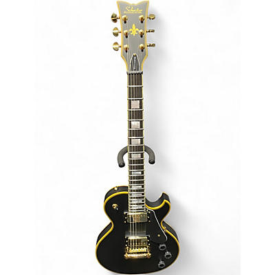 Used Schecter Guitar Research SOLO II CUSTOM Flat Black Solid Body Electric Guitar