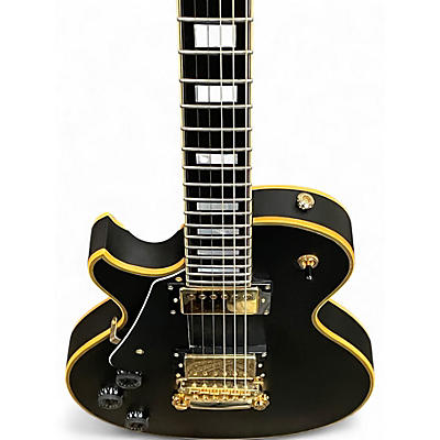 Used Schecter Guitar Research SOLO II CUSTOM LEFT HANDED Satin Black Solid Body Electric Guitar