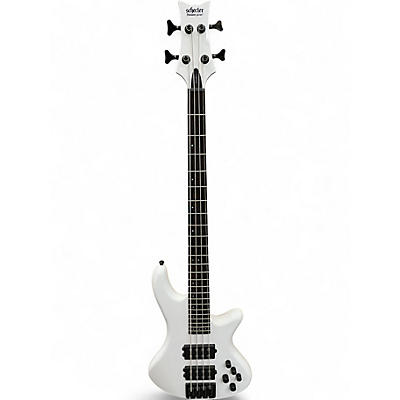 Used Schecter Guitar Research STAGE 4 Arctic White Electric Bass Guitar