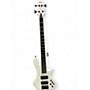 Used Schecter Guitar Research STAGE 4 WHITE Electric Bass Guitar WHITE