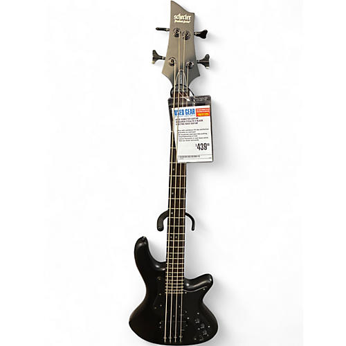 Used Schecter Guitar Research STEALTH 4 BLACK Electric Bass Guitar BLACK