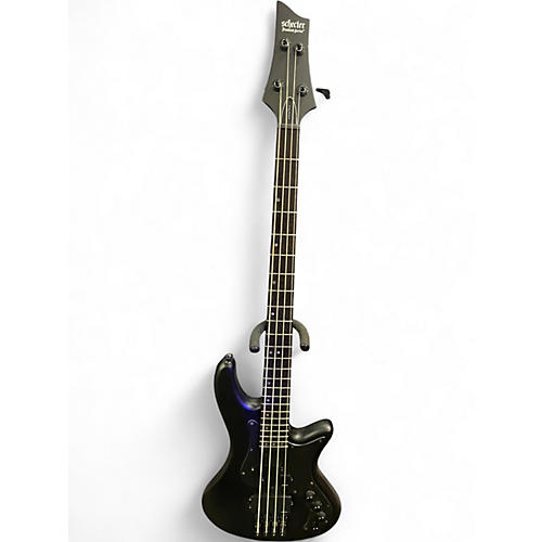 Used Schecter Guitar Research STEALTH-4 Black Electric Bass Guitar Black